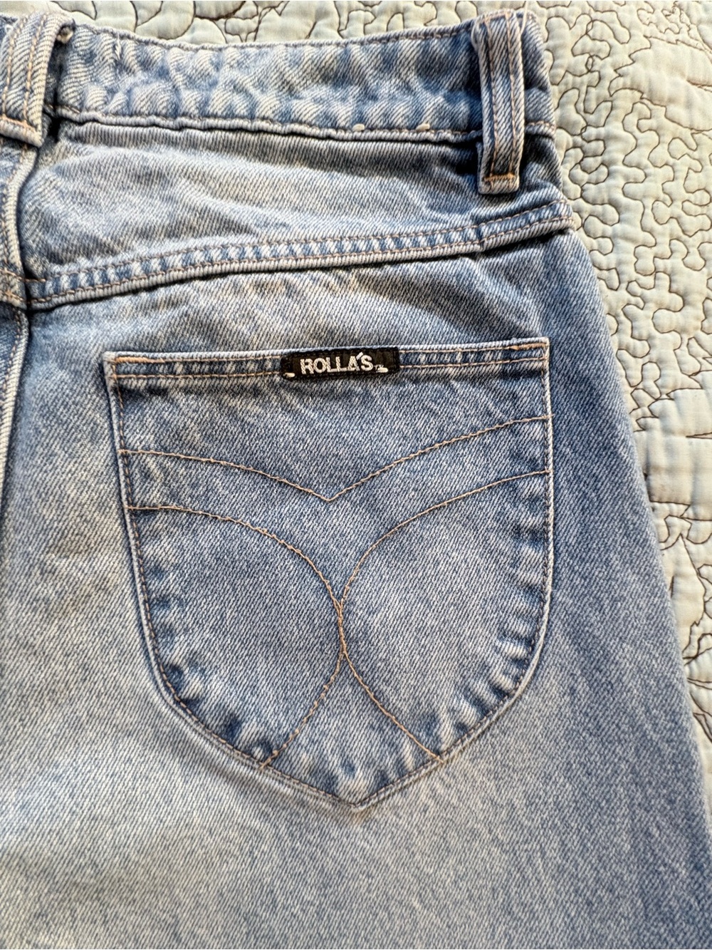 ROLLA'S Light Blue Wide Leg Jeans - Picture 6 of 11